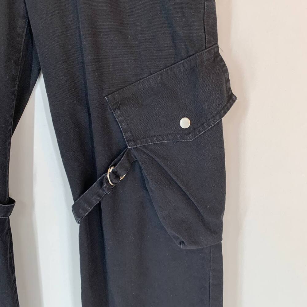 Acne Studios Potina Cargo Trousers Size 36 Charcoal Gray Cotton Punk Grunge - Picture 12 of 16